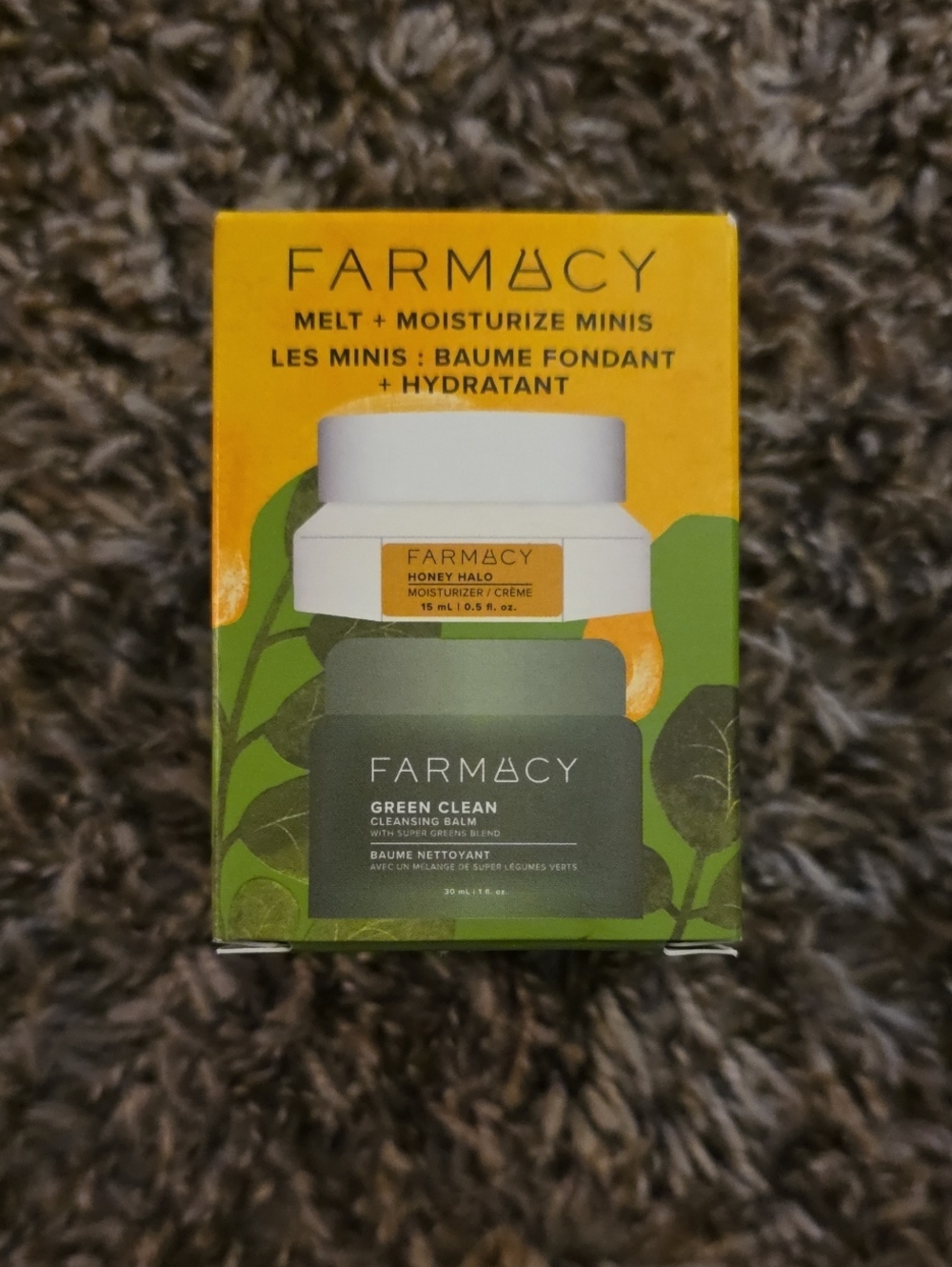 Farmacy Melt + Moisturize Minis - Yellow and Green Skincare Duo MSRP $34